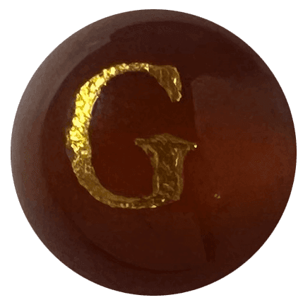 Red Onyx Initial G