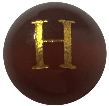 Red Onyx Initial H