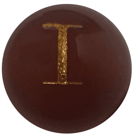 Red Onyx Initial I