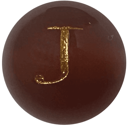 Red Onyx Initial J