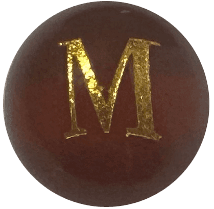 Red Onyx Initial M