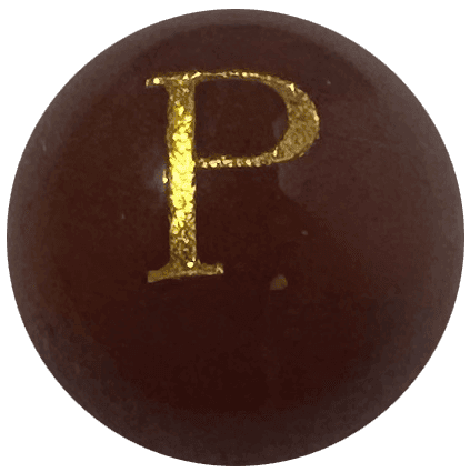 Red Onyx Initial P