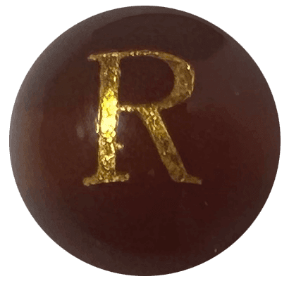 Red Onyx Initial R