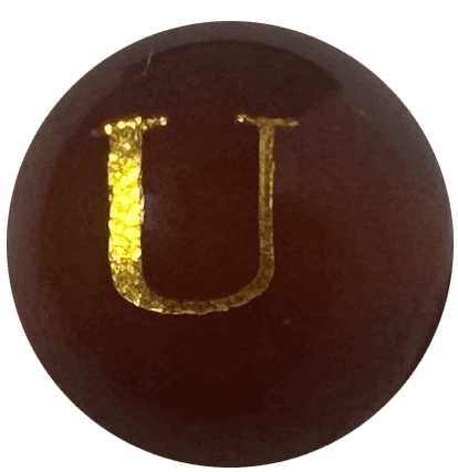 Red Onyx Initial U
