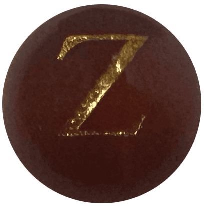 Red Onyx Initial Z