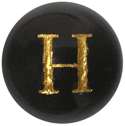 Black Onyx Initial H