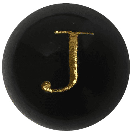 Black Onyx Initial J
