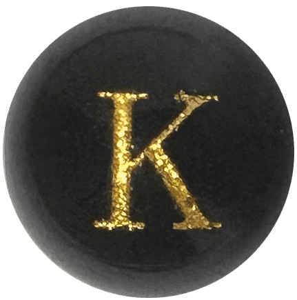 Black Onyx Initial K