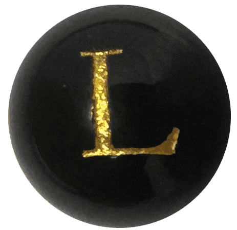 Black Onyx Initial L