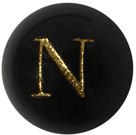 Black Onyx Initial N