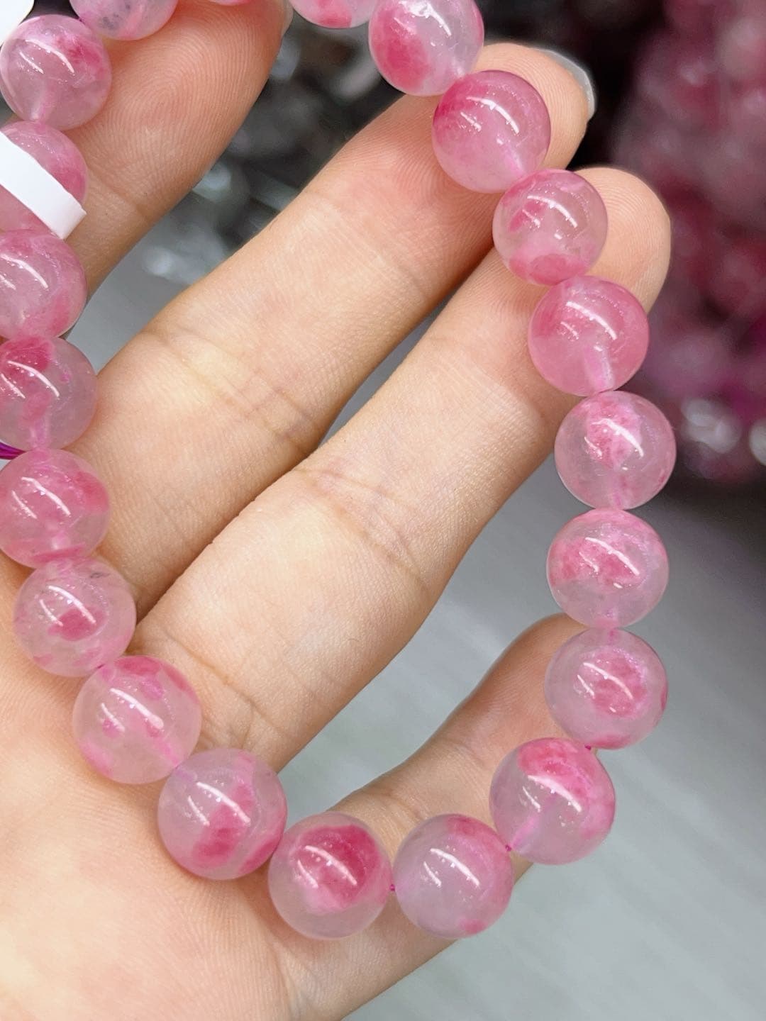 Cherry Blossom Rhodonite real photo 2