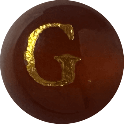 Red Onyx Initial G