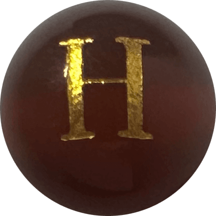 Red Onyx Initial H