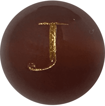 Red Onyx Initial J