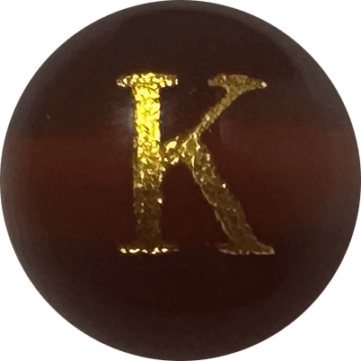 Red Onyx Initial K