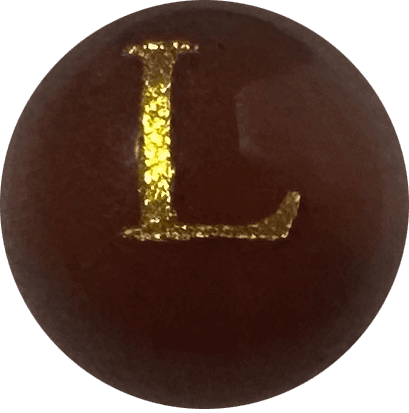 Red Onyx Initial L