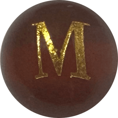 Red Onyx Initial M