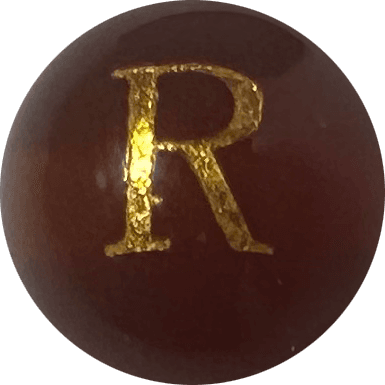 Red Onyx Initial R