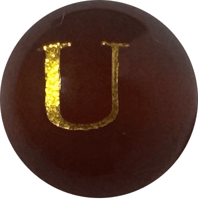 Red Onyx Initial U