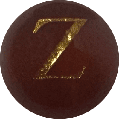 Red Onyx Initial Z
