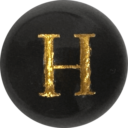 Black Onyx Initial H