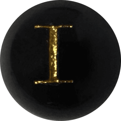 Black Onyx Initial I