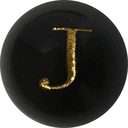 Black Onyx Initial J