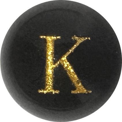 Black Onyx Initial K
