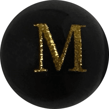 Black Onyx Initial M