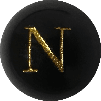Black Onyx Initial N