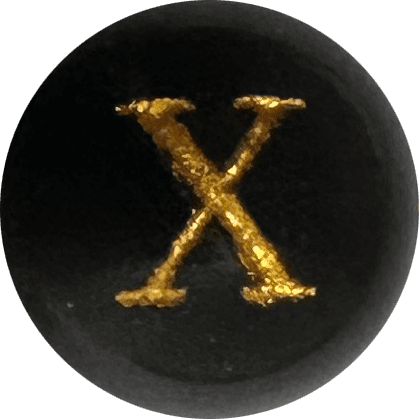 Black Onyx Initial X