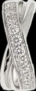 Baroque CZ Cross Rondelle